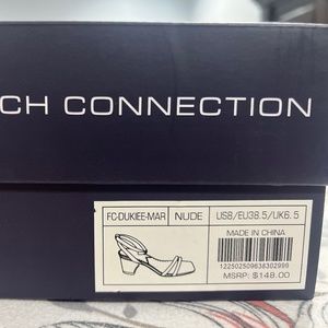 French Connection Nude Heeled Sandals